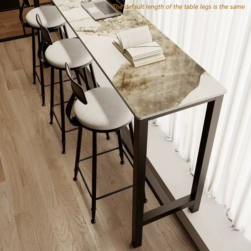 Wholesale Modern Luxury Rectangular Metal Legs with Marble Top Home Furniture for Apartment Use Minimalist Dining Table