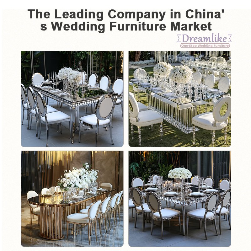 stainless steel mirror glass table rectangular glass table party banquet wedding table and chairs