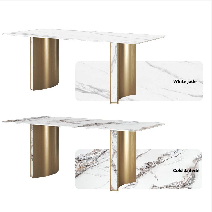 Modern Luxury Marble Dining Restaurant Kitchen Hotel Use Elegant Rectangular Decorative Furniture Coffee Table