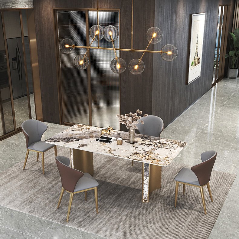 Modern Luxury Marble Dining Restaurant Kitchen Hotel Use Elegant Rectangular Decorative Furniture Coffee Table
