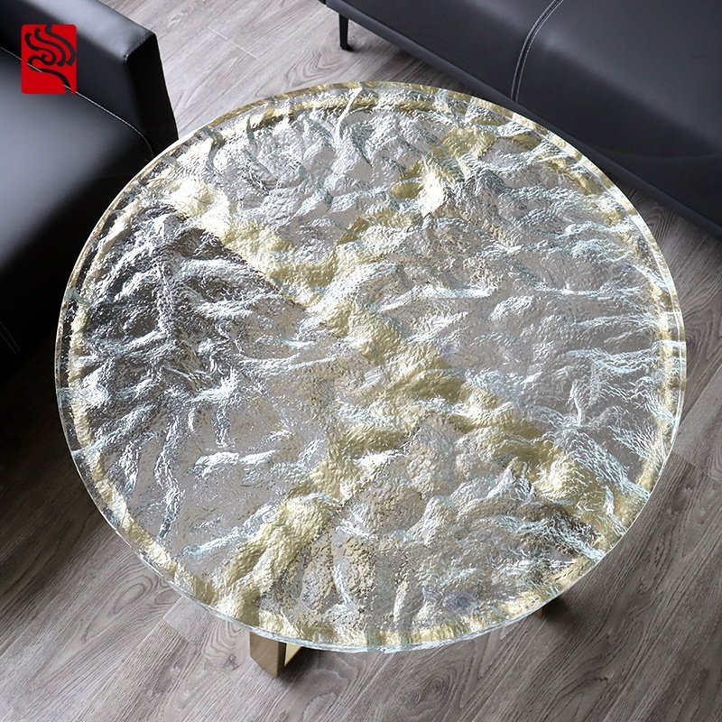 Customization Luxury Modern Crystal Glass Table Glass Coffee Table For Home And Hotel Decor