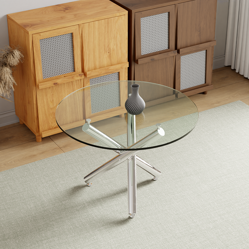 Dining Tables Promotion Dining Room Set With 4 Chair Best Seller Glass Table Chair Set