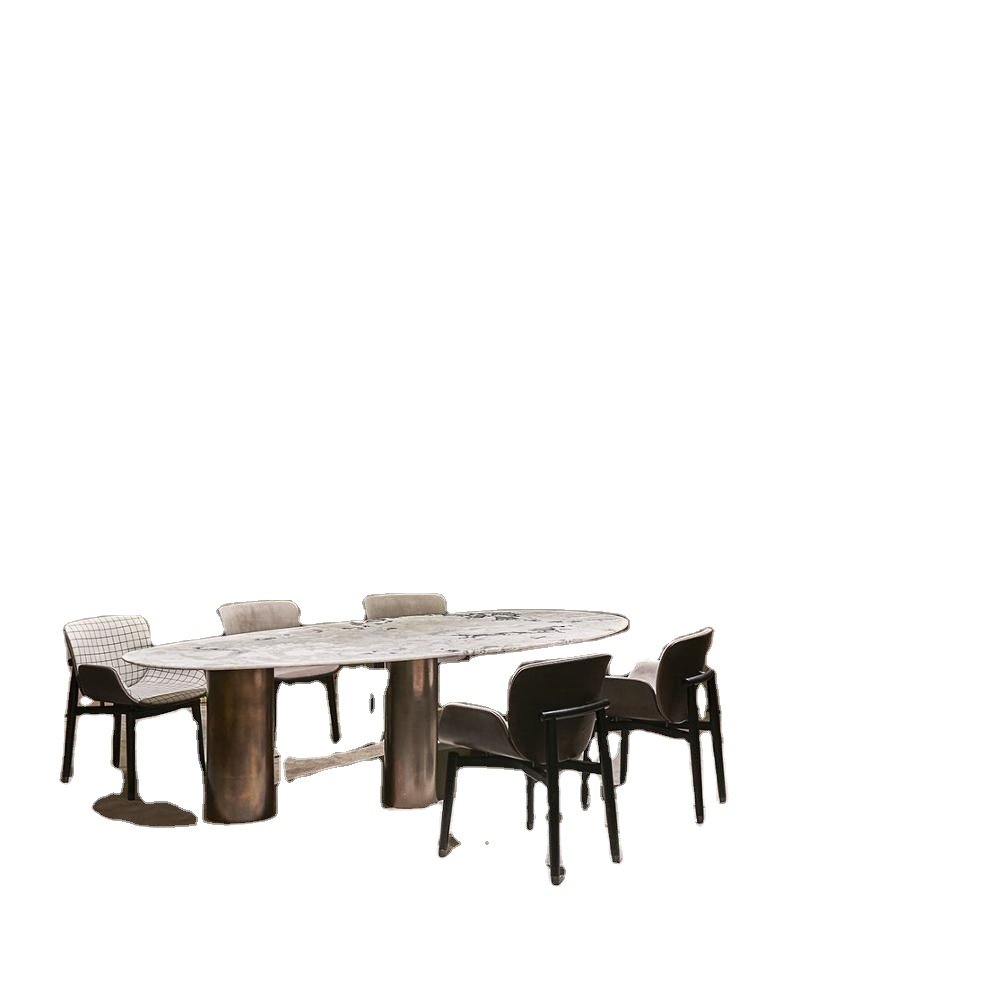 Whole Sale Dinning Table Set Dining Room Furniture Home Furniture Modern Stone / Marble Kitchen Hotel Convertible Apartment