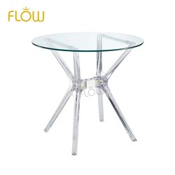 round 90 H:74CM glass top+pp leg