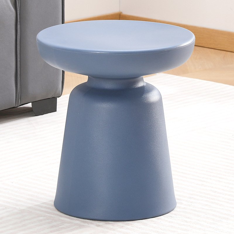 Modern Living Room Furniture Red Plastic Side Table Round Plastic Coffee Table For Coffee Shop
