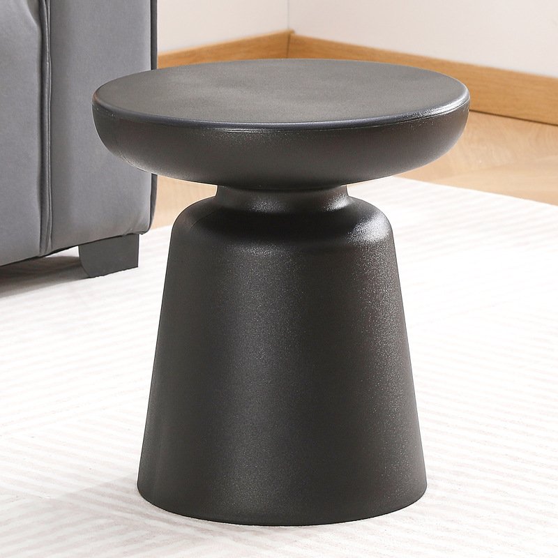 Modern Living Room Furniture Red Plastic Side Table Round Plastic Coffee Table For Coffee Shop