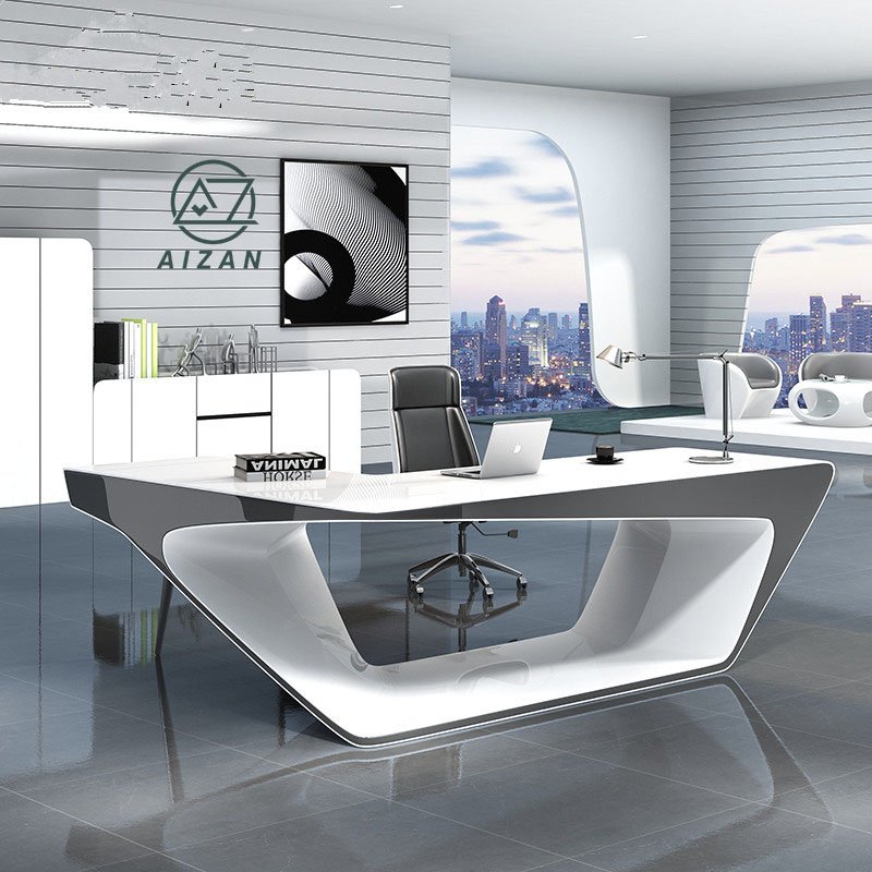 high quality manager office desk modern white boss office table