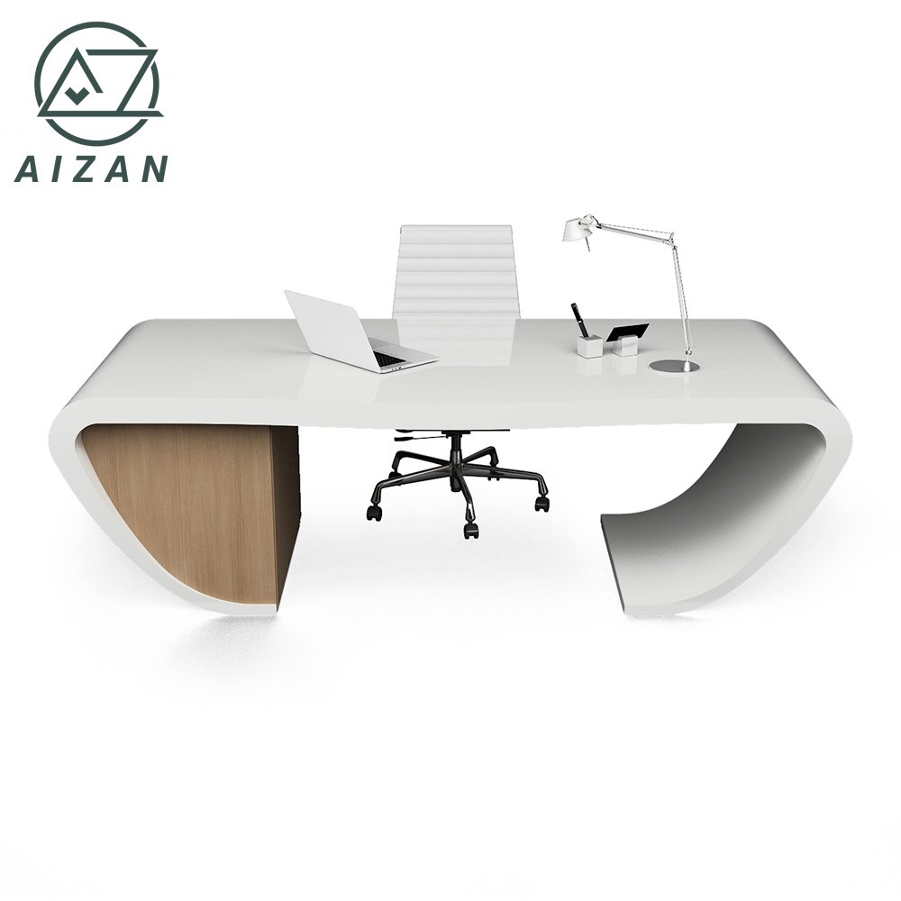 high quality manager office desk modern white boss office table