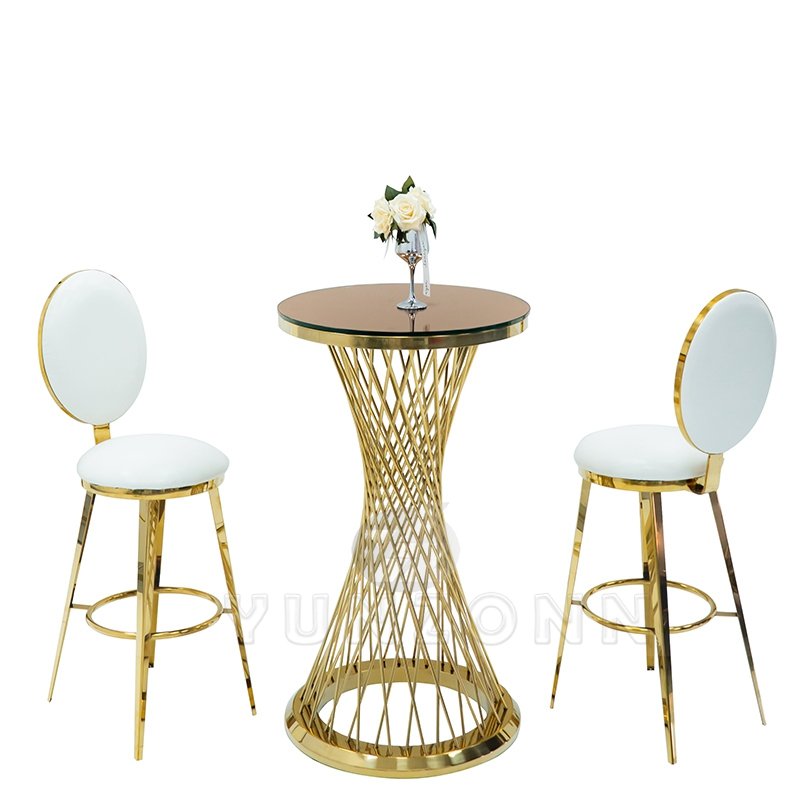 Luxury Stainless Steel Wedding Cake Stand Elegant Coffee Tables for Special Occasions