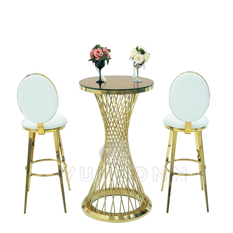 Luxury Stainless Steel Wedding Cake Stand Elegant Coffee Tables for Special Occasions