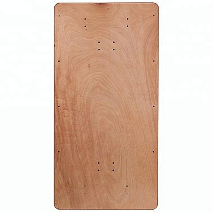 Wholesale Plywood Rectangular Banquet Table for Wedding Restaurant Event with Folding Chairs