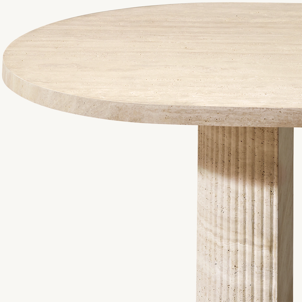 Luxury Byron Design Table Dining Room Furniture Travertine Marble Dining Tables