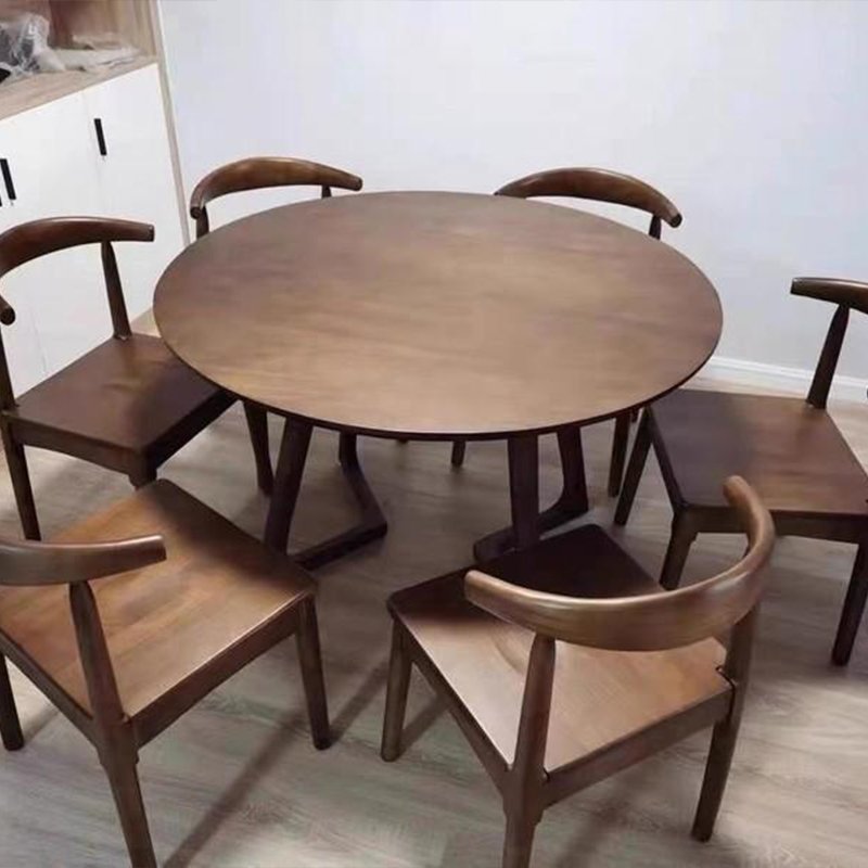 Modern room furniture outdoor expandable round dining table small family luxury dining table and chair set