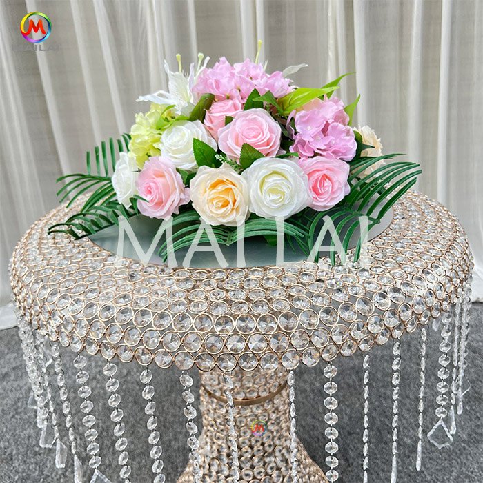 High Brightness Crystal Center Dessert Stand Wedding Cake Decorative Table Crystal Table