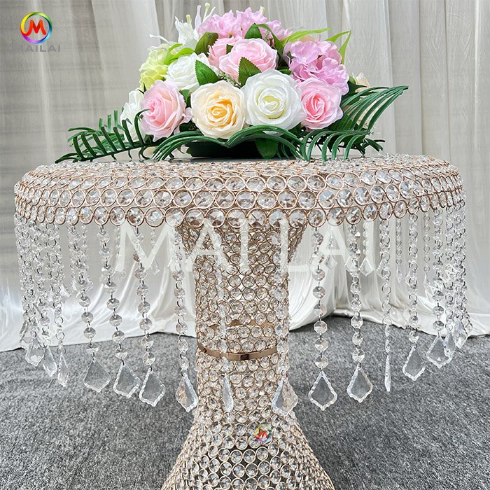 High Brightness Crystal Center Dessert Stand Wedding Cake Decorative Table Crystal Table