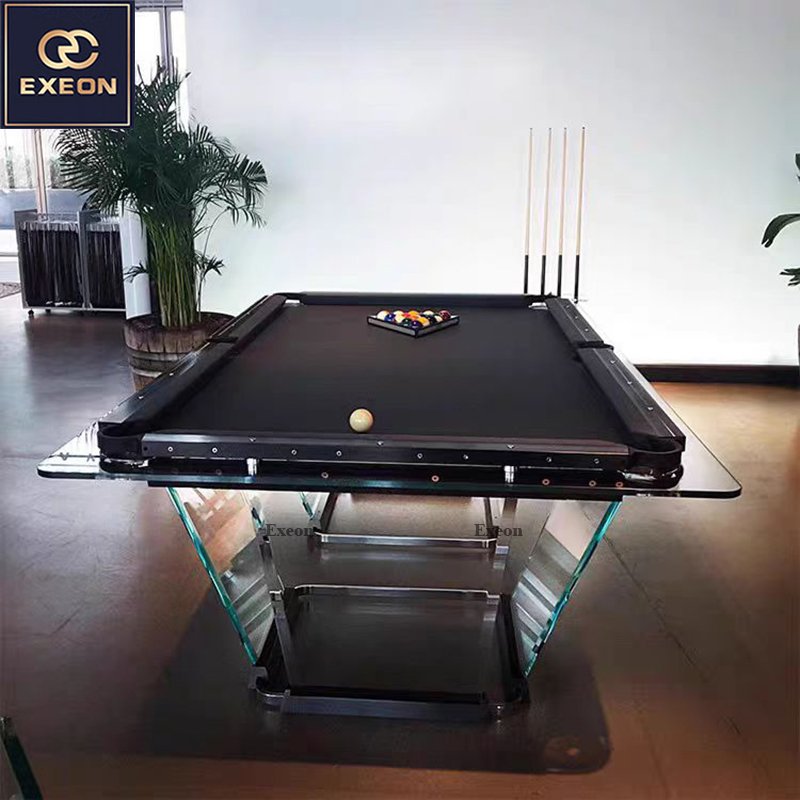 American Luxury Entertainment Home Home Villa Interior Design Luxury Crystal Glass Standard leisure Pool Table