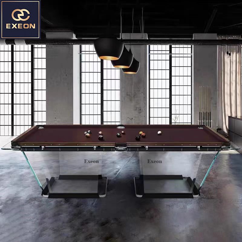 American Luxury Entertainment Home Home Villa Interior Design Luxury Crystal Glass Standard leisure Pool Table