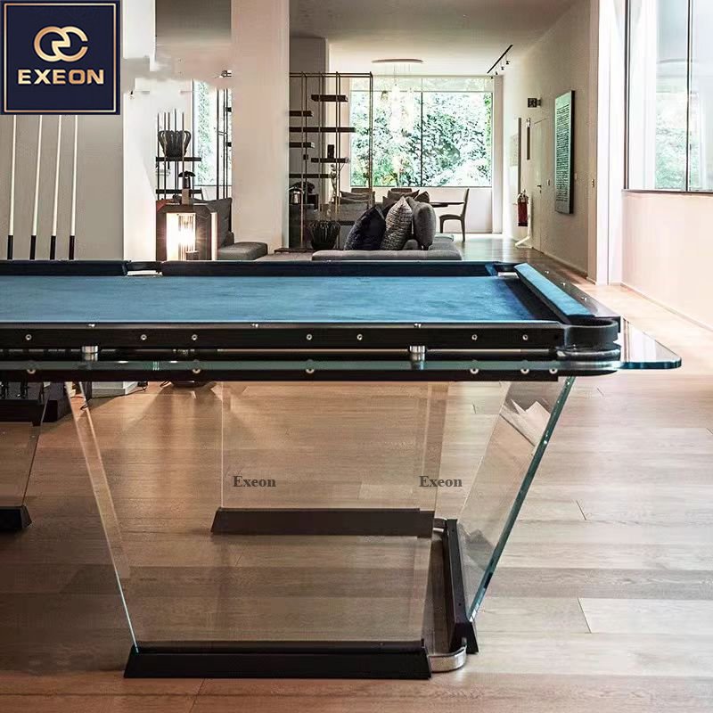 American Luxury Entertainment Home Home Villa Interior Design Luxury Crystal Glass Standard leisure Pool Table