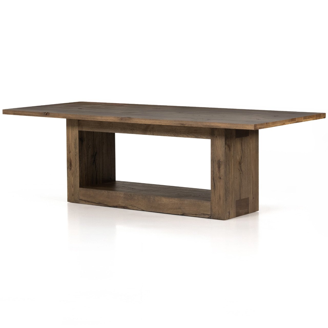 Modern Rectangle Wooden Teak Patio Table Outdoor Garden Furniture for Restaurant Hotel or Living Room or Park - Minetaza