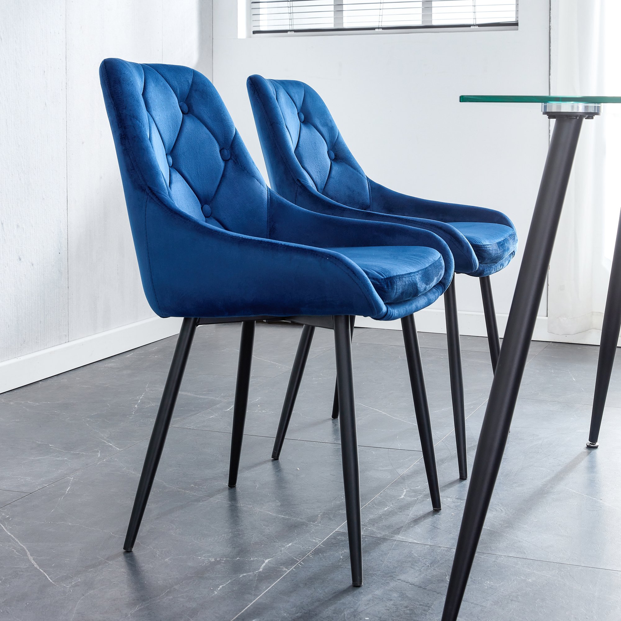 Nordic Modern Luxury Dining Room Sets Table And Chairs Glass Top Dining Tables For 6 seater