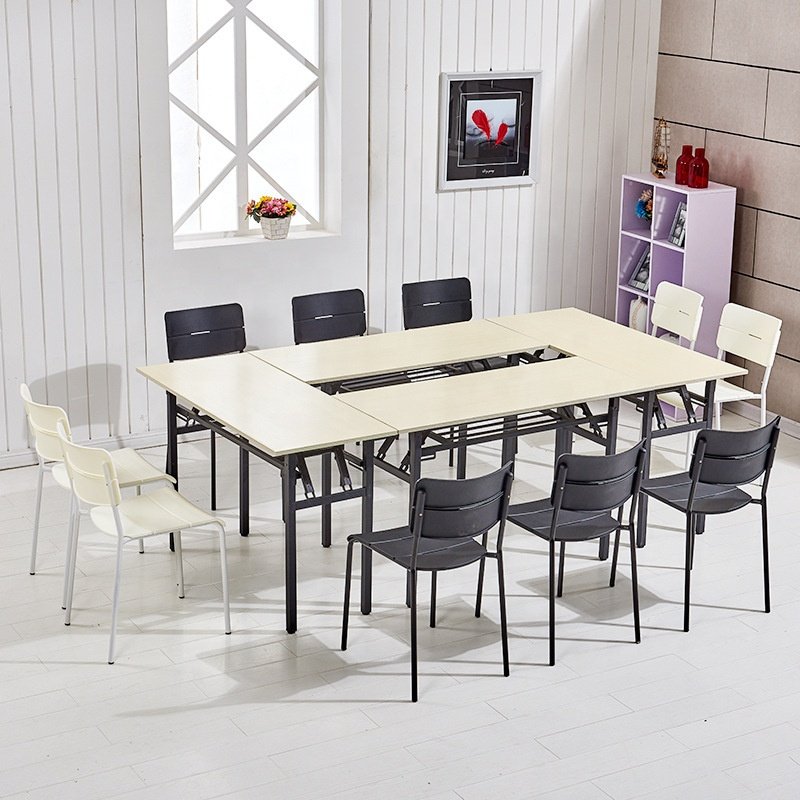 China factory wooden rectangle dining tables folding study table furniture table modern