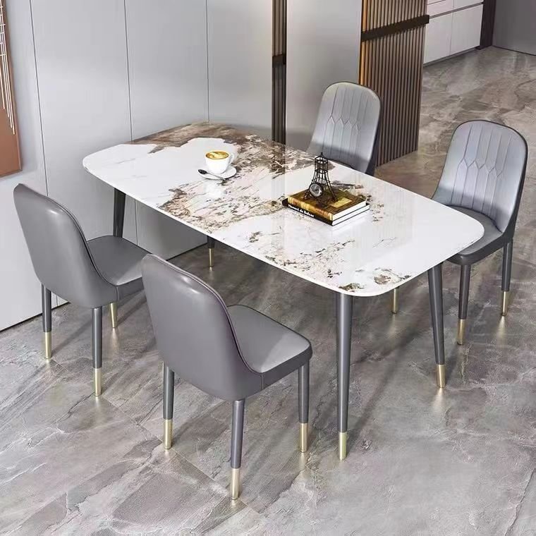 New Design Wholesale Price Square Dining Table Luxury Sintered Stone Table From China