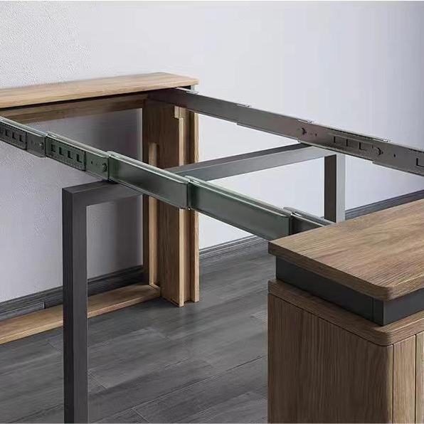 Foldable Dining Table Small Household Dining Table Fiberboard Home Furniture Multifunctional Expandable Rectangular Simple
