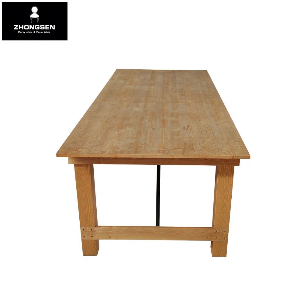 High Quality Best Sale Wooden Extension Rectangular Modern Elm Oak Beech Solid Wood Dining Farm Table