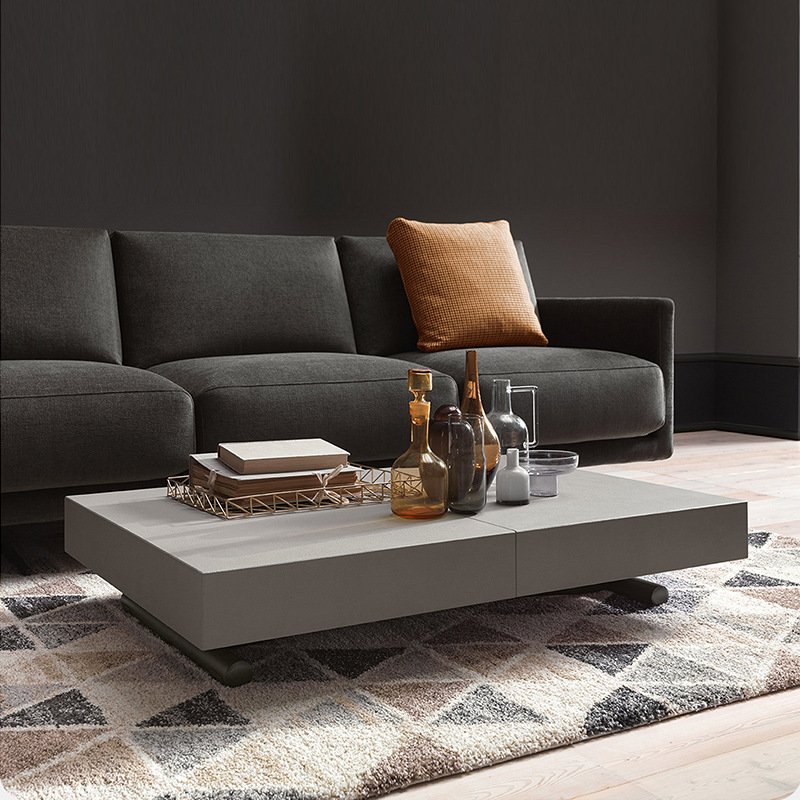Simple Multifunctional Lifting Coffee Table Dining Table Dual-purpose Telescopic Folding