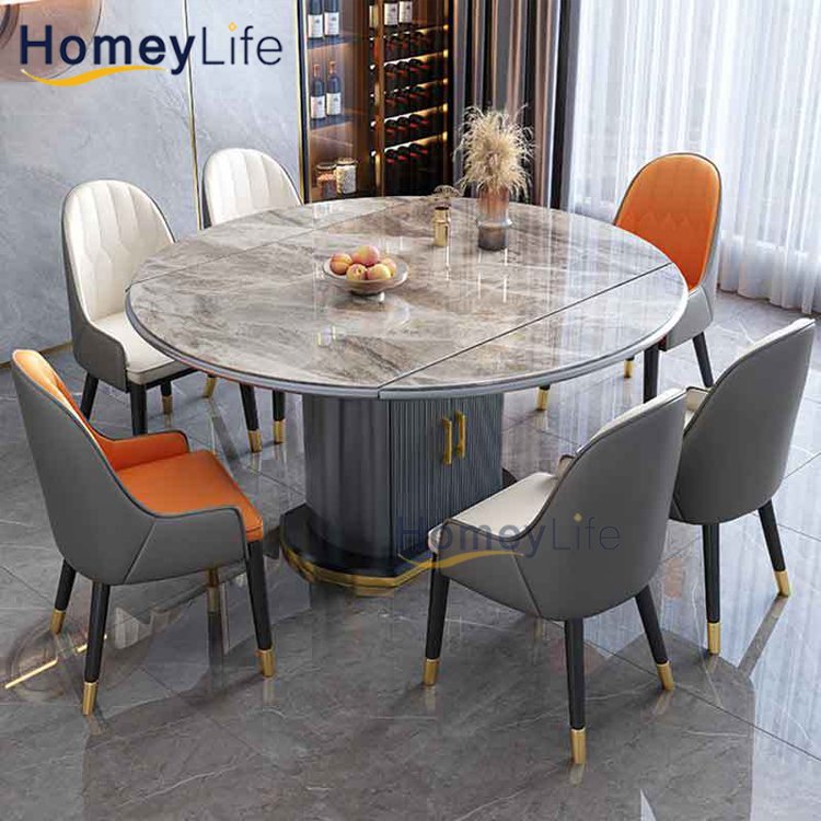 Modern round marble dining room furniture 80*80cm square dining table for sale