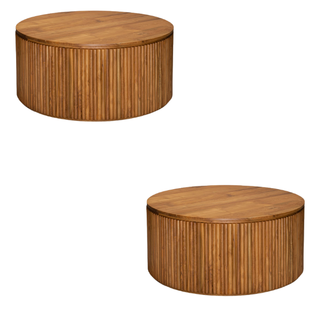 Outdoor furniture hotel furniture hotel table with solid wooden low round hotel table new manufacturing