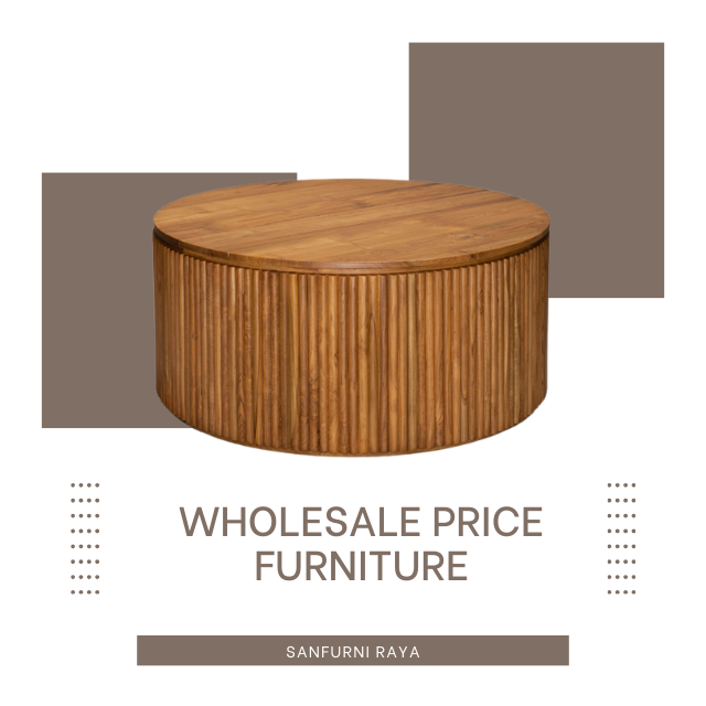 Outdoor furniture hotel furniture hotel table with solid wooden low round hotel table new manufacturing