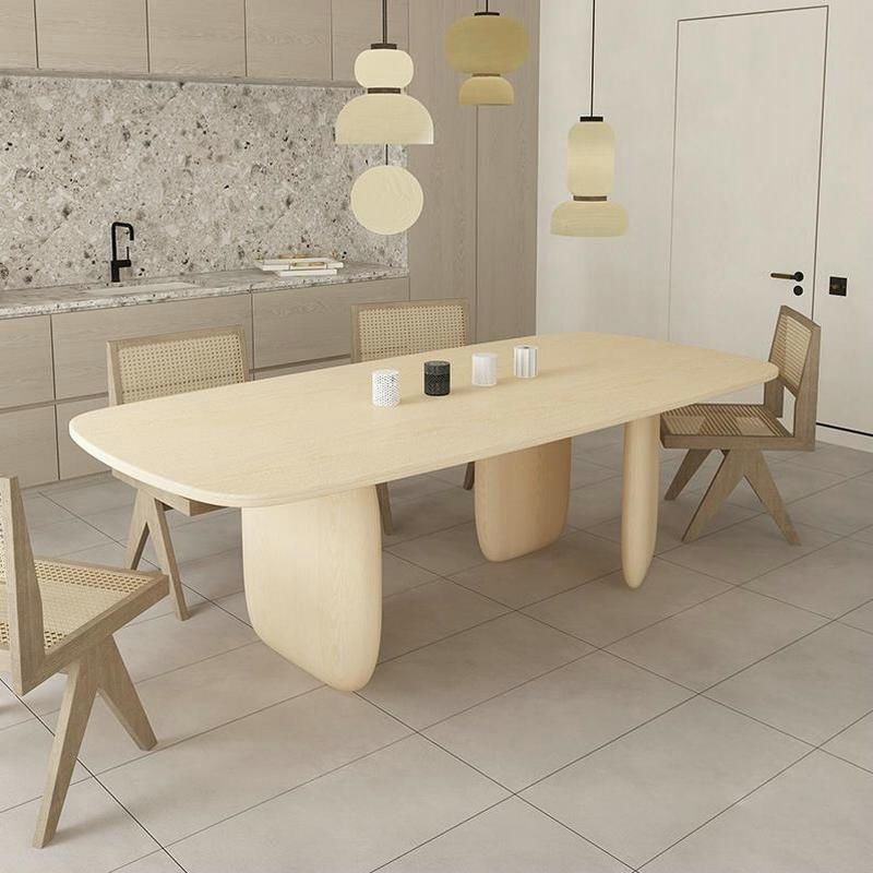 Home wooden furniture s dining table modern wood dining table and 6 chairs for sale