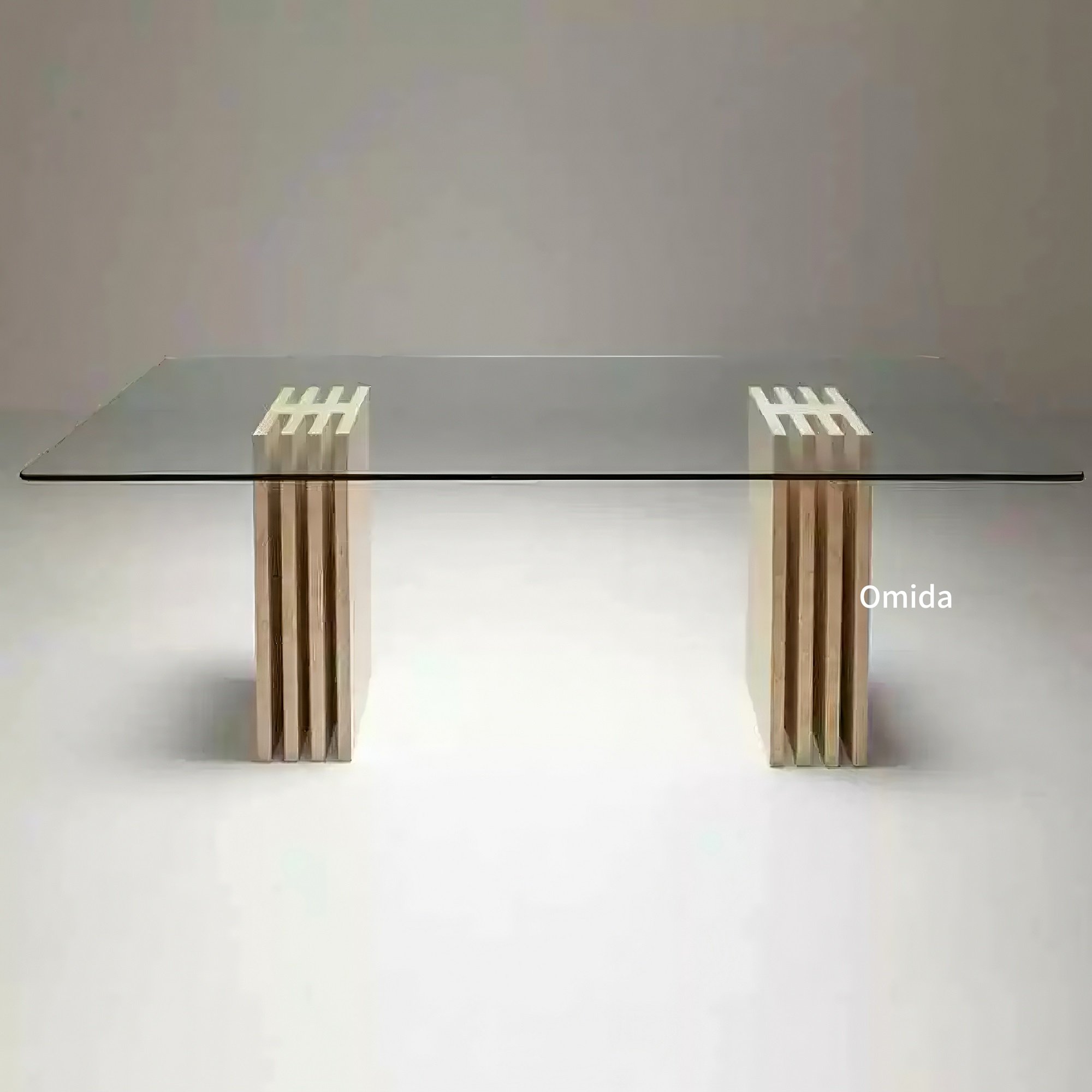 LUXURY HOME FURNITURE NEW STYLE SOLID WOODEN DINING TABLE FOR 8 PEOPLE