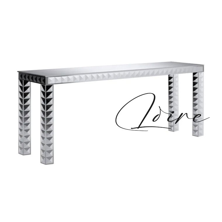Bar and pub furniture stainless steel frame high top mirror bar tables and chairs portable bar for event