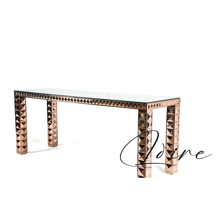 Bar and pub furniture stainless steel frame high top mirror bar tables and chairs portable bar for event