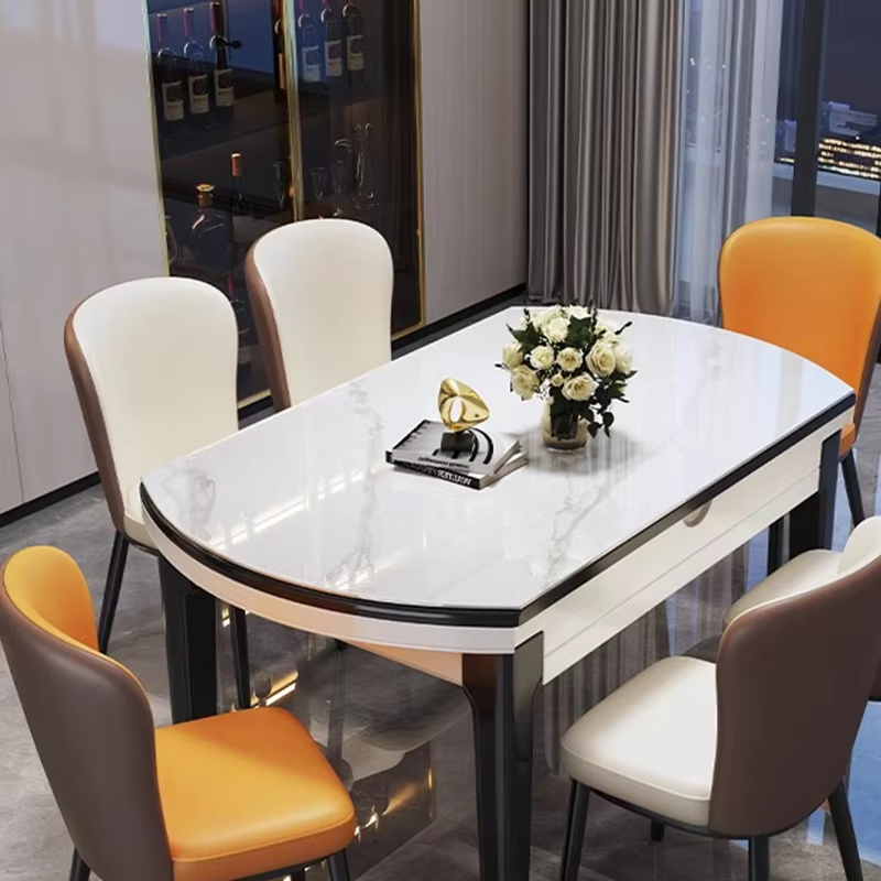 Modern Home Furniture Dinning Table Set 6 Seater Marble Dining Table For Restaurant