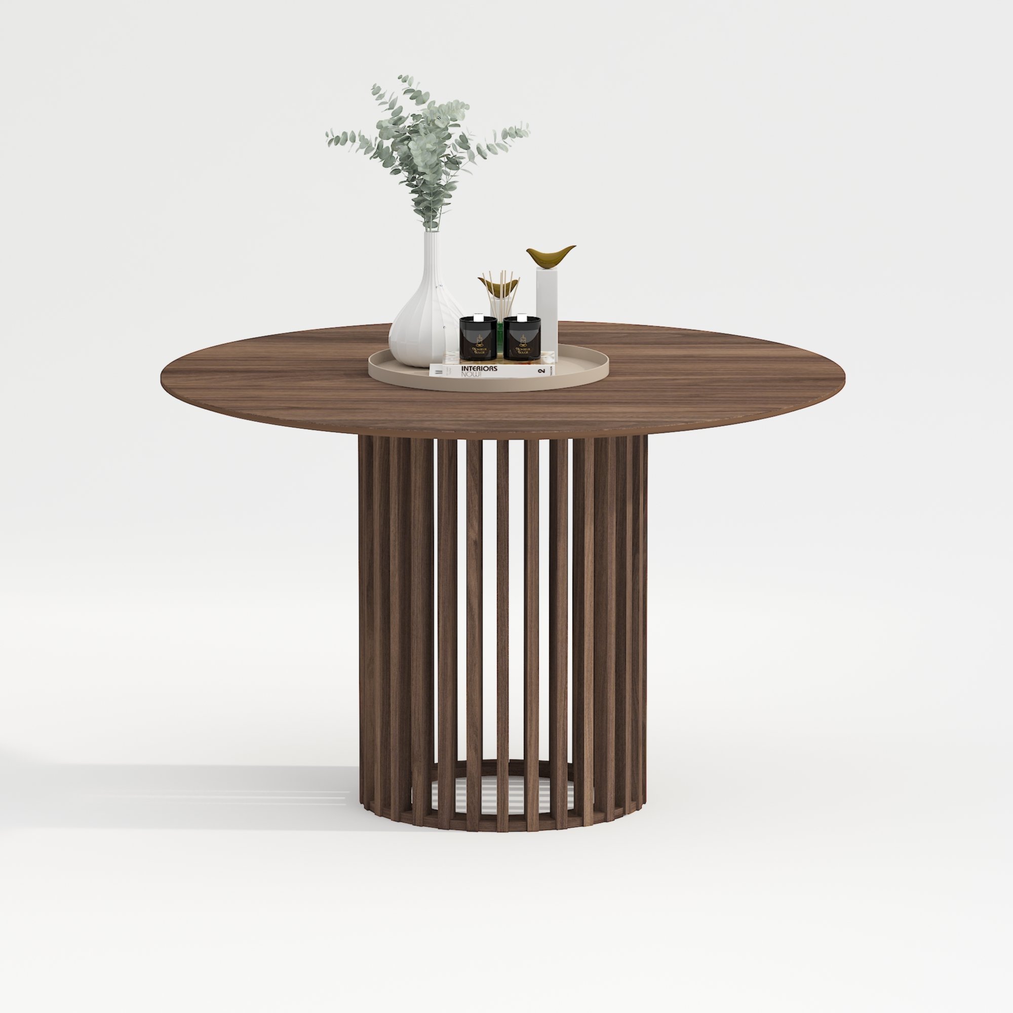 Cheap Classic Circle Wooden Top Dinning Room Furniture 4 Seater Round Wood Oak Solid Wood Dining Table