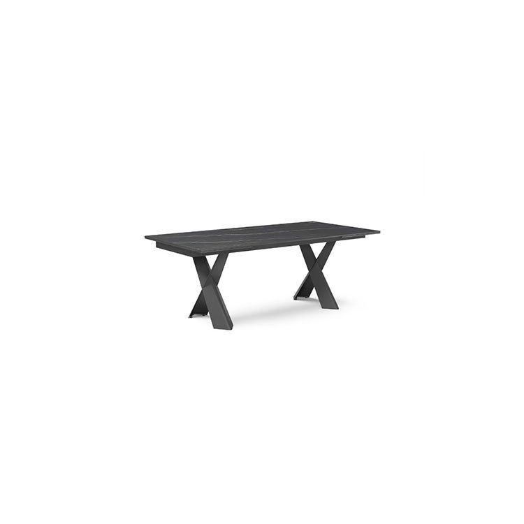 black ceramic top square extendable dining room table set