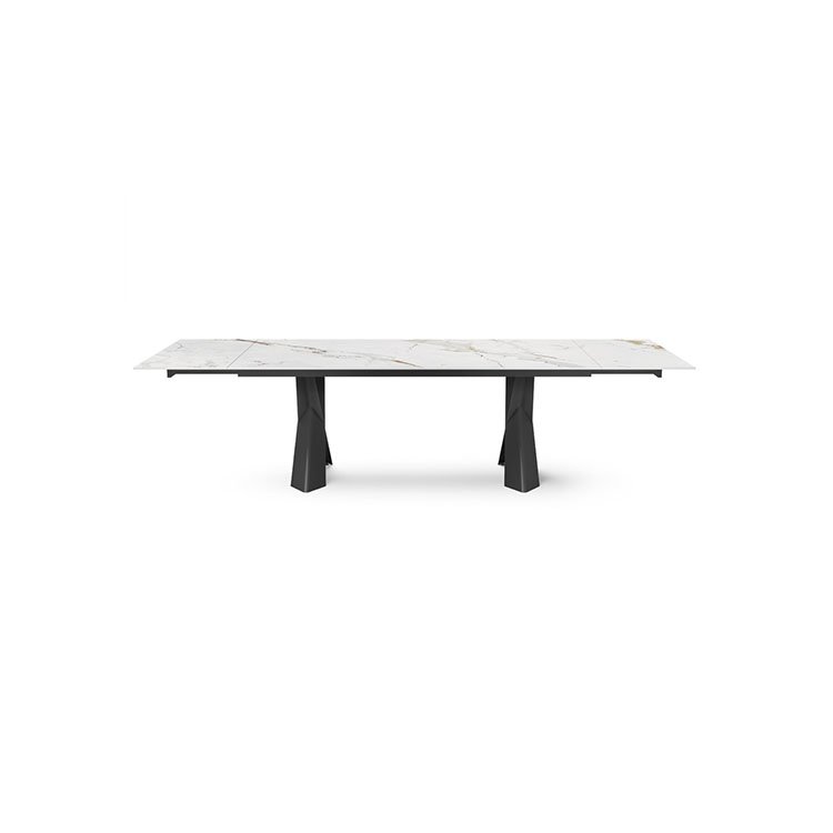 black ceramic top square extendable dining room table set