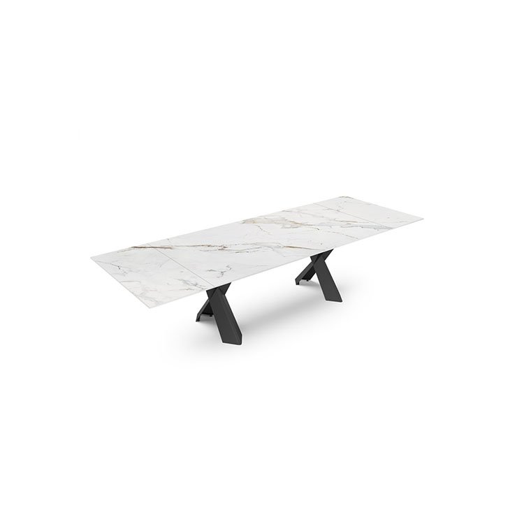 black ceramic top square extendable dining room table set