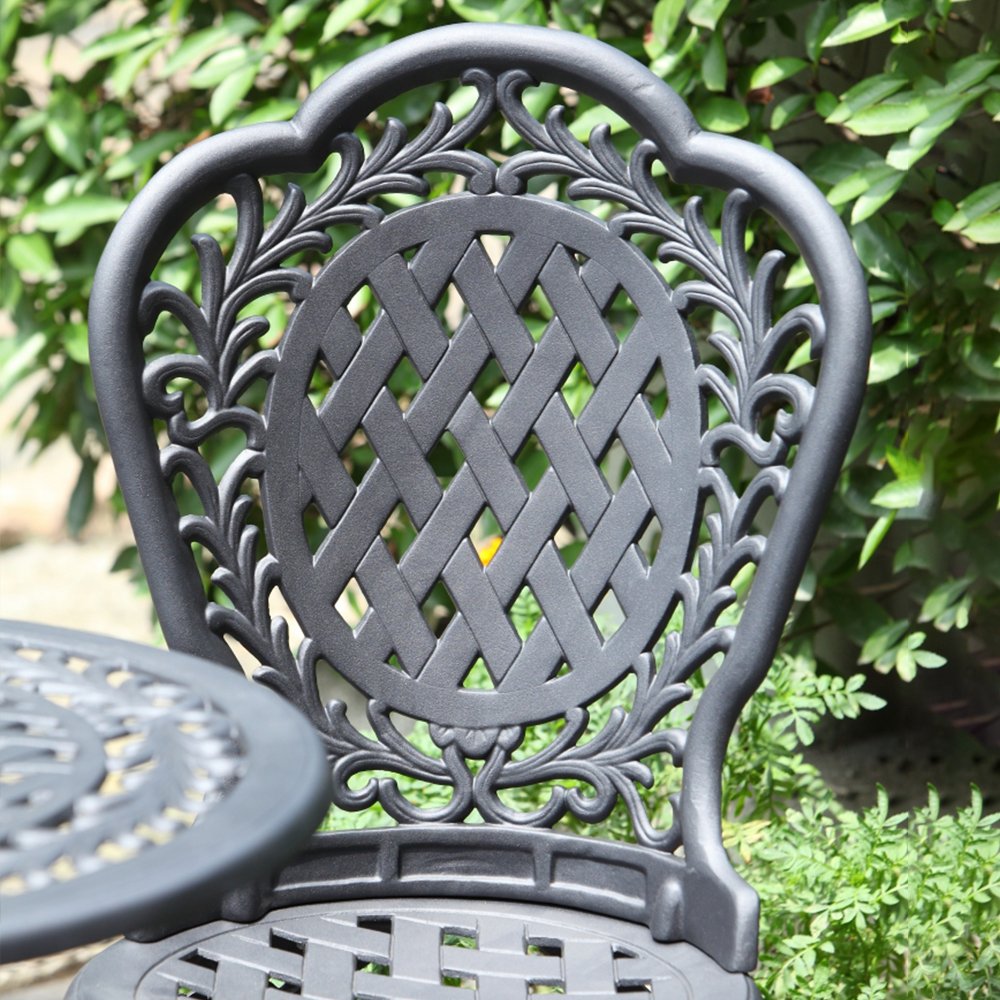 Bistro Set Cast Aluminum Dining Set Garden table Garden Chair