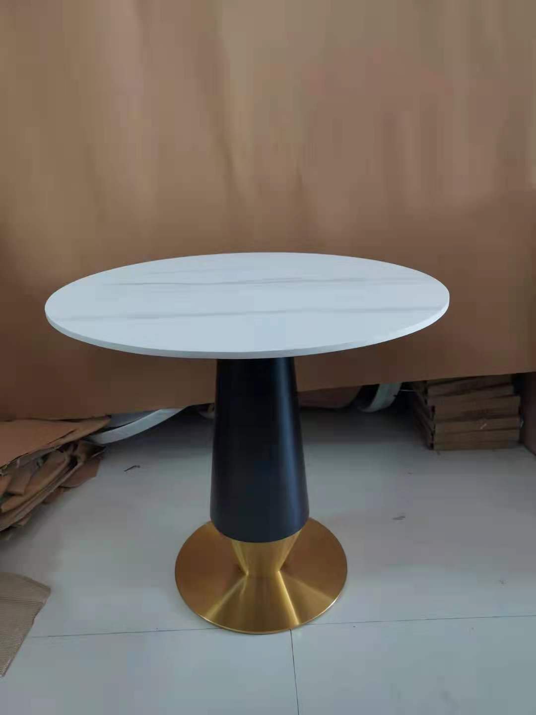 black stainless steel table hotel furniture