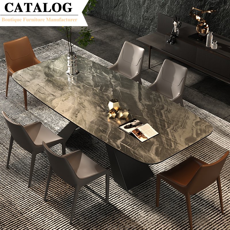 CATALOG Modern Luxury Italian Style Tables Rectangular Square Dining Table Set 6 8 Seater Dining Tables