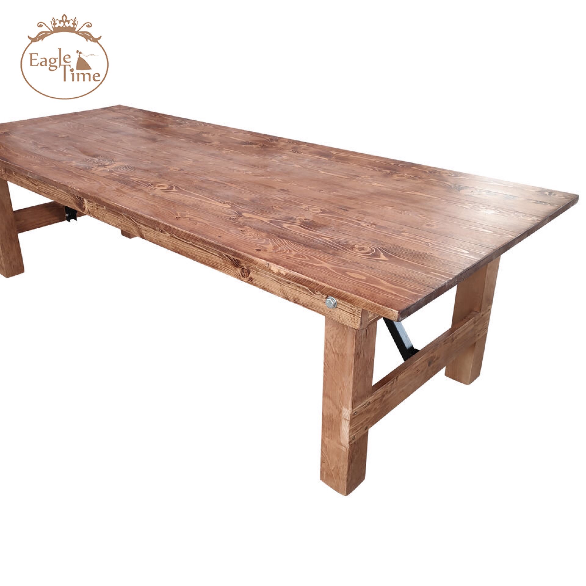 New Arrival Outdoor Hotel Rectangular Solid Wood Folding Tables Rectangle Wood Tables For Events