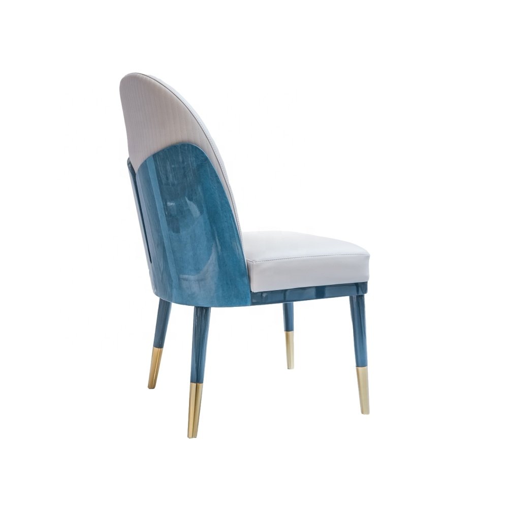 Complete Customized Luxury Dining Room Set Modern French Style Solid Wood Tables with Rounded Shape