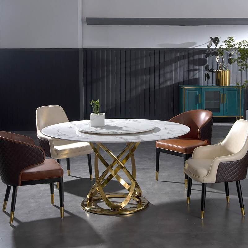 Italian chairs dinning room furniture dining tables set luxury dining table chair hotel restaurant home use chairs set