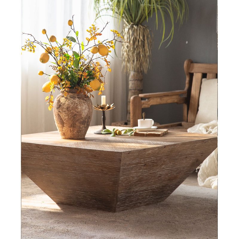 Wholesale Nordic style minimalist dining table Solid wood structure Home interior decorative coffee table