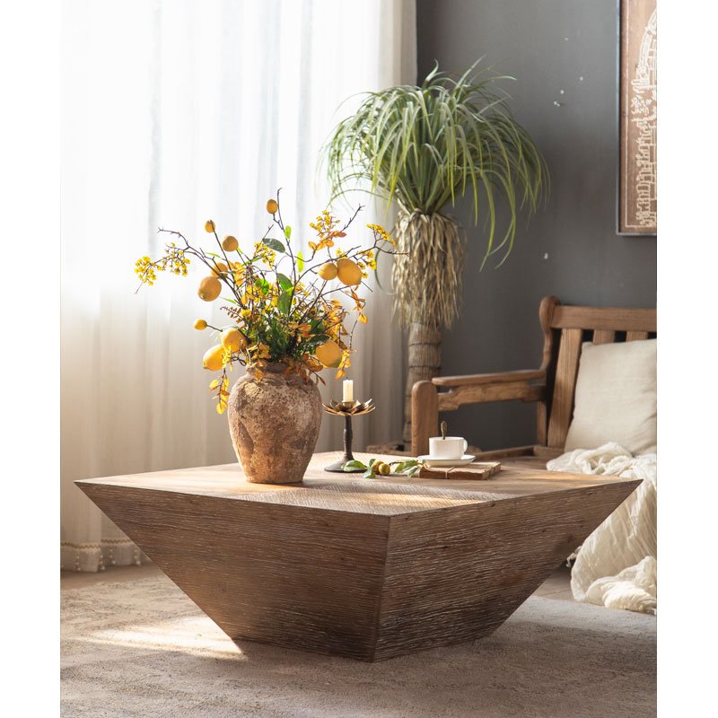 Wholesale Nordic style minimalist dining table Solid wood structure Home interior decorative coffee table