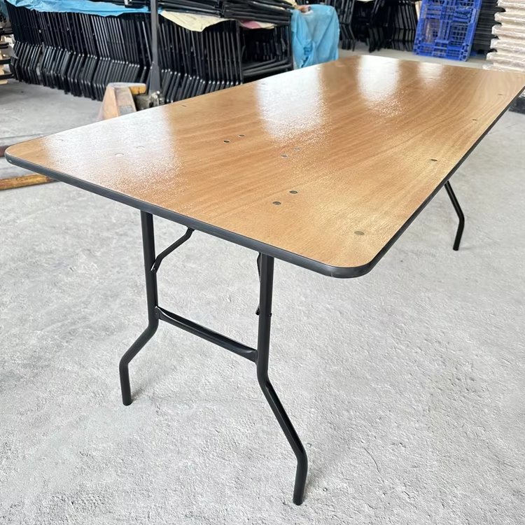 5ft 6ft 8ft wholesale banquet table plywood folding dining table